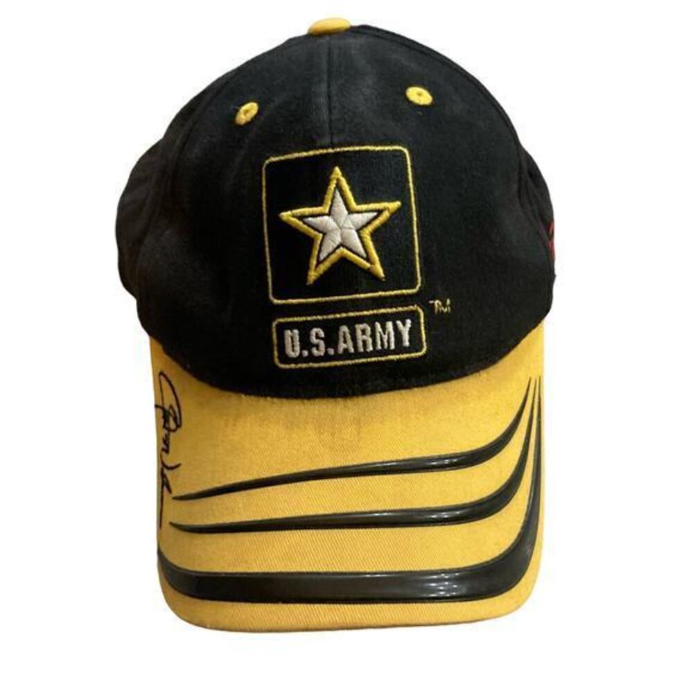 Vintage US Army NASCAR Jerry Nadeau #01 Black Adjustable Motorsports‎ Cap Hat